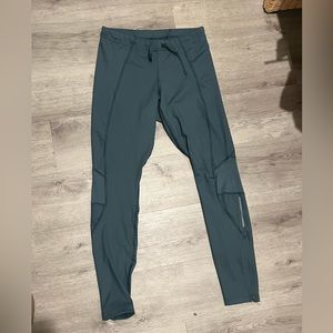 Zara running tights men turquoise aqua size large